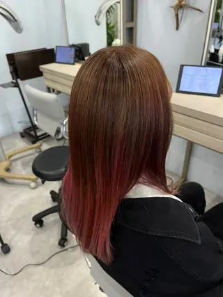 セミロング カラー arte鈴木 ひなののヘアスタイル