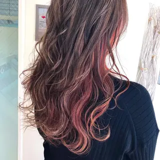 ロング カラー やじま ひろこのヘアスタイル