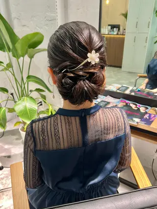 セミロング カラー ヘアアレンジ 「sumi」 AMIのヘアスタイル