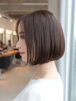 ショート カラー 🍒モテ暖色カラー × うる艶✧ ゆなのヘアスタイル