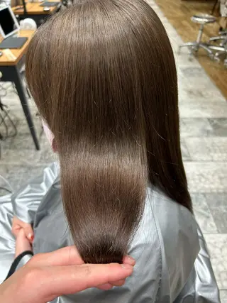 ロング カラー パーマ 銀座✨レイヤーカット 顔まわり/坂本亜裟海のヘアスタイル