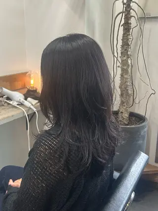 セミロング カラー か れんのヘアスタイル