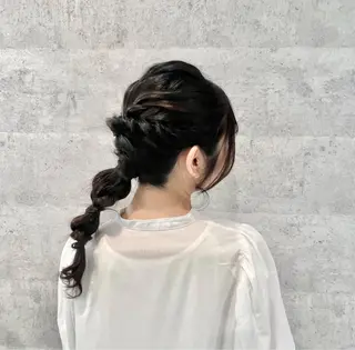 ヘアアレンジ 茶屋町透明感カラー/ レイヤー/みさきのヘアスタイル