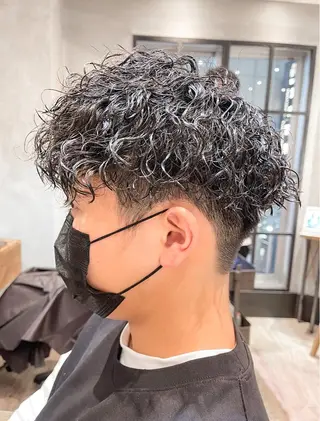 ショート パーマ メンズ メンズ特化 TAKE高崎のヘアスタイル