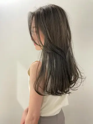 セミロング カラー 透明感カラー* レイヤー/清水大地のヘアスタイル