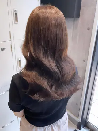 ロング カラー パーマ ヘアアレンジ メンズ キッズ ネイル マツエク・マツパ アイブロウ レイヤー/ダブル カラー/YURINAのヘアスタイル