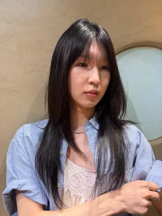 ロング メンズ/顔周りカ ット中目黒akaneのヘアスタイル
