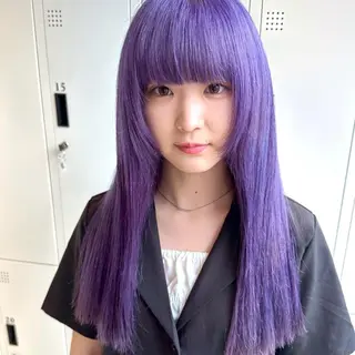 ロング カラー デザインカラー/パー マ🦖外岡咲希🦖のヘアスタイル