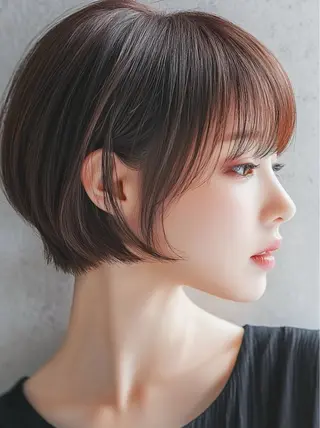 ショート レイヤー× 顔まわり/MIUのヘアスタイル