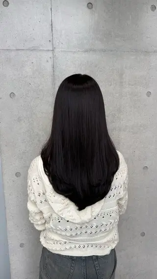 ロング カラー パーマ ヘアアレンジ メンズ 赤み消しカラー /美 髪☘️Reika☘️のヘアスタイル