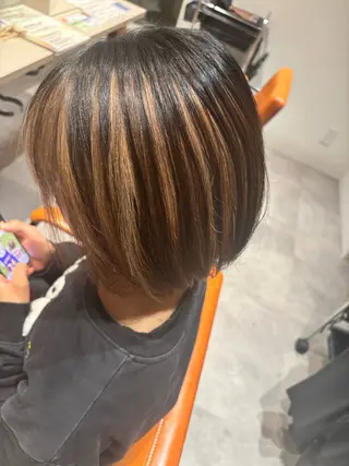 カラー 熊谷 天童のヘアスタイル