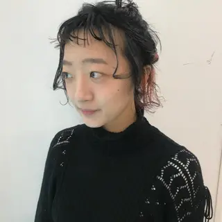 ヘアアレンジ 💓パーマ，💗 レイヤーカットのヘアスタイル
