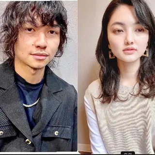 ミディアム パーマ メンズ moanin モーニンのヘアスタイル