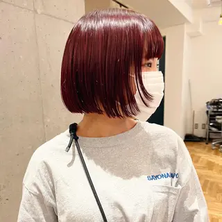 ショート カラー 暖色/パーマ 🌼クニトウメイのヘアスタイル