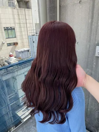 ロング カラー ヘアアレンジ 縮毛矯正/髪質改善/ ブリーチ毛/木元渓太のヘアスタイル