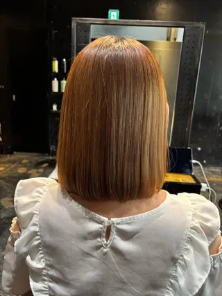 ロング カラー ［縮毛矯正／レディ ースカット］はるのりのヘアスタイル
