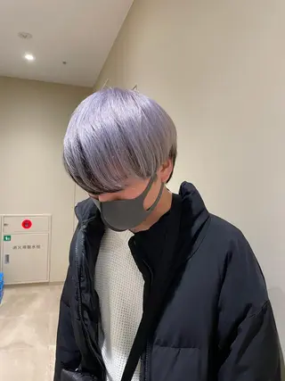 ショート カラー ミルクティー× グレージュMOMOのヘアスタイル