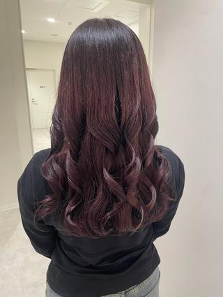 ロング カラー 🎟ブリーチなし/艶 /暖色🎀くるみのヘアスタイル