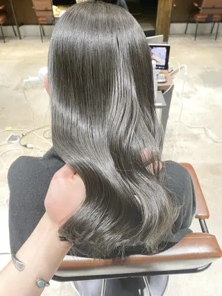 カラー 顔まわりの神様✨ 透明感カラー藤嶋秀幸のヘアスタイル
