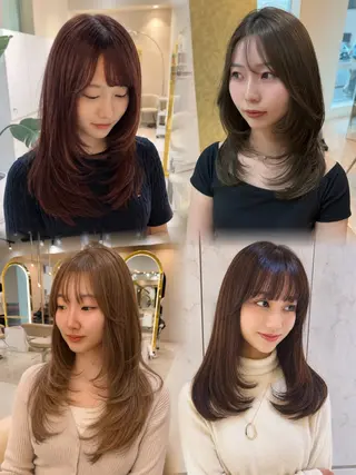 ロング カラー Akane レイヤー/艶カラーのヘアスタイル