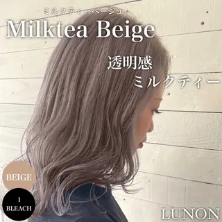ミディアム カラー ブリーチ/艶カラー RYUTOのヘアスタイル