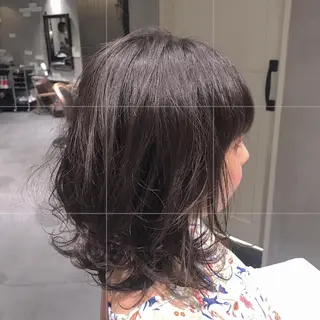 ミディアム パーマ 🩵MAI🩵 レイヤーカットのヘアスタイル