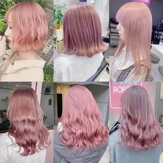 セミロング カラー アニメカラー髪質改善 🎀🐰堀川智史🎀のヘアスタイル