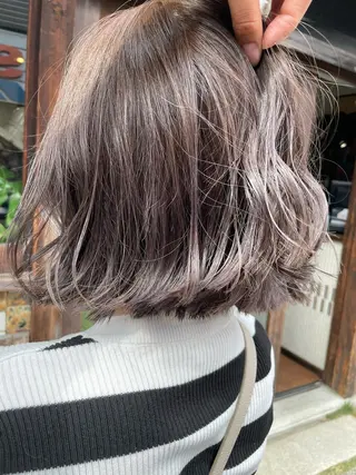 ミディアム カラー ヘアアレンジ Hikari /京都駅美容室のヘアスタイル