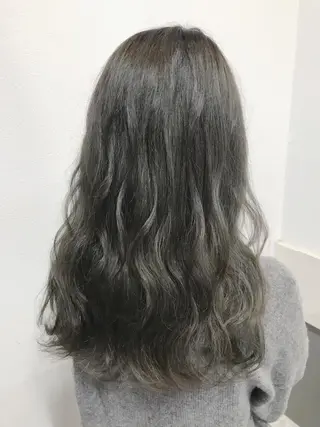 セミロング カラー ヘアアレンジ GiseL天神カラー 髪質改善/ブリーチのヘアスタイル