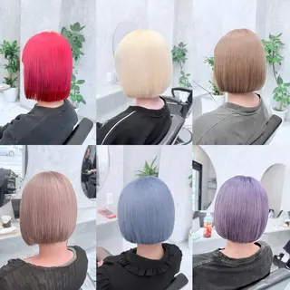 ショート カラー 🌈派手髪ハイトーン 🌈鈴木亮太🌈のヘアスタイル