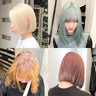 カラー wカラー 指名No1かけるのヘアスタイル
