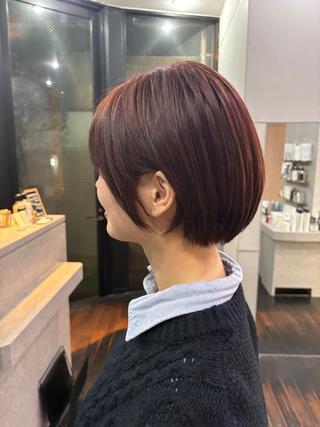カラー 岡元 舞湖のヘアスタイル