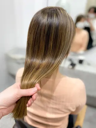 ロング 髪質改善、縮毛矯正 店長浅野太郎のヘアスタイル