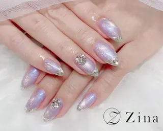 セミロング 自爪育成/zina/ KIMIのネイルデザイン