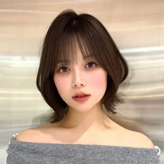 ミディアム カラー ヘアアレンジ 韓国ヘア/ロー レイヤー/Rumiのヘアスタイル