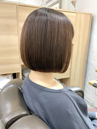 ショート カラー 髪質改善 縮毛矯正/ レイヤー/銀座/本木のヘアスタイル