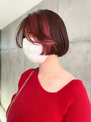 ミディアム カラー ⭐️縮毛矯正特化 ／SHOYAのヘアスタイル