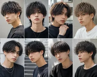 ショート メンズ 緑地公園メンズカット メンズパーマのヘアスタイル