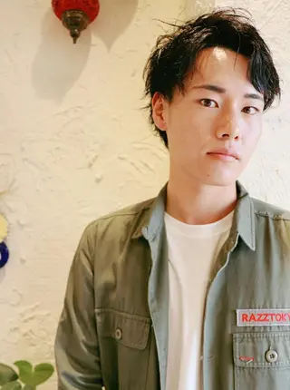 ショート メンズ パーマ 徳永 博志のヘアスタイル