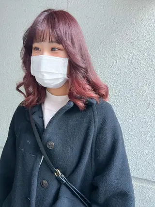 ミディアム カラー カラーパティシエ facce🌼ikoのヘアスタイル