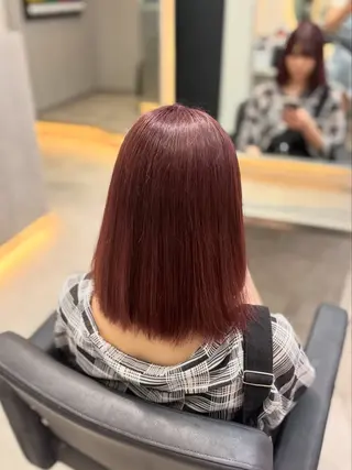 ミディアム カラー 野口 由衣のヘアスタイル