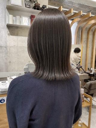 ミディアム 縮毛矯正×ボブ🥣 オイカワ レイのヘアスタイル