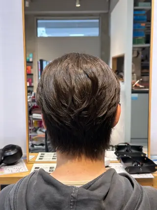 ショート パーマ メンズ 似合わせひなた🐥 elima調布のヘアスタイル
