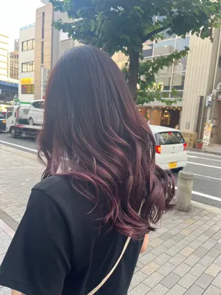 ロング カラー 福永 ちひろのヘアスタイル