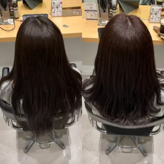 セミロング カラー 髪質改善ヘアケア 艶髪特化/上田のヘアスタイル
