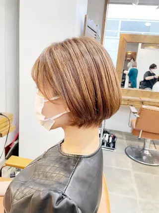 ショート カラー 👑銀座ショート/ 絶壁補正/金子涼👑のヘアスタイル
