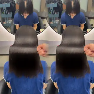 ロング カラー ヘアアレンジ 新宿 /髪質改善/ レイヤー/ヒュウガのヘアスタイル