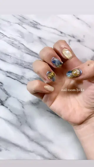 ネイル ネイルルームリッカ 𝐦𝐚𝐲𝐮のネイルデザイン