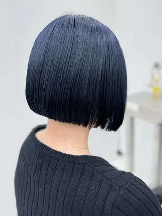 ショート カラー ヘアアレンジ 縮毛矯正🤍 ボブ/ HIKARIのヘアスタイル