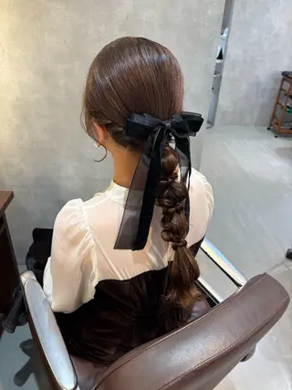 ヘアアレンジ chic 有山 美瑠のヘアスタイル